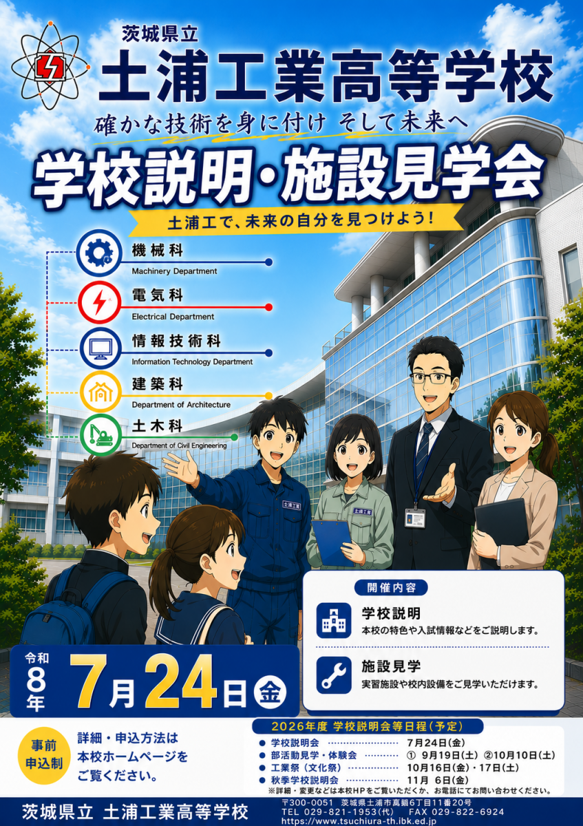 トップページ - 茨城県立土浦工業高等学校